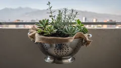 Cómo convertir un colador viejo en macetero y mejorar el drenaje de tus plantas