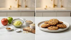 Galletas de manzana con avena y almendras: tiernas al centro y listas en 15 minutos