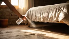 Por qué rociar vinagre blanco bajo la cama sí ayuda (y cuándo no sirve)