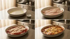 Merluza a la pizzaiola al horno: lista en 25 minutos y con queso gratinado
