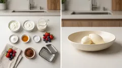 Helado de queso cottage sin azúcar: cremoso, fácil y sin máquina heladera