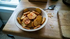 Chips de papa al horno bien crujientes: el paso clave para que no queden blandas