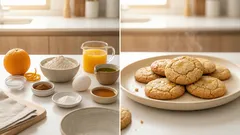 Galletas de naranja sin mantequilla: aromáticas, livianas y listas en 15 minutos