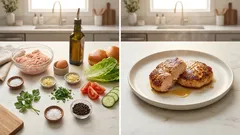 Hamburguesas de pollo caseras y jugosas: listas en minutos y doradas en sartén